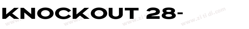 Knockout 28字体转换